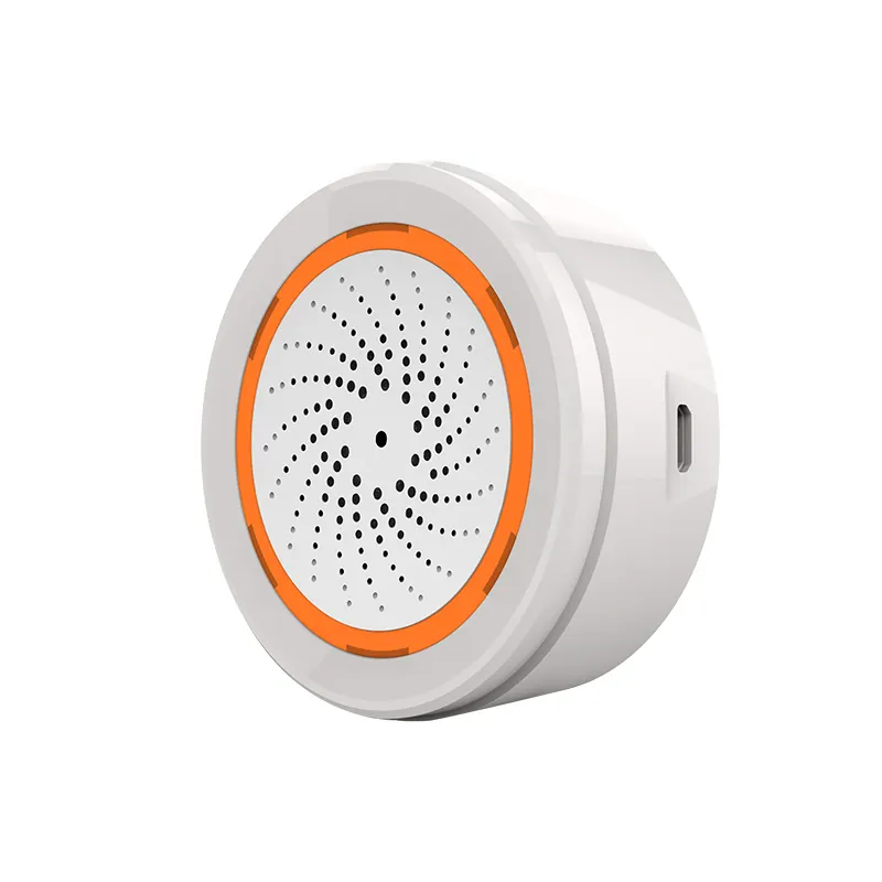 ZigBee App Based Siren Alarm With 110ohm Sound with visual light with usb option