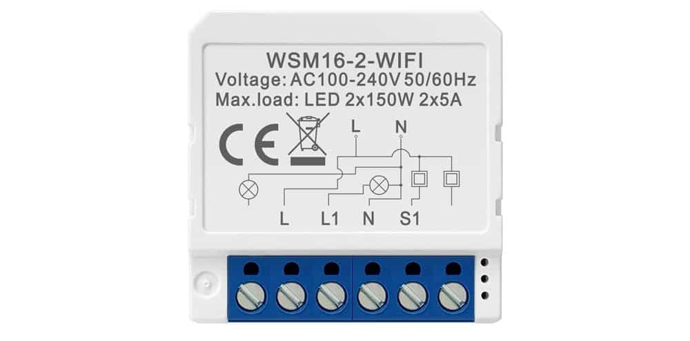 ZigBee 2 Node Retrofit Inwall switch module 150W/Node