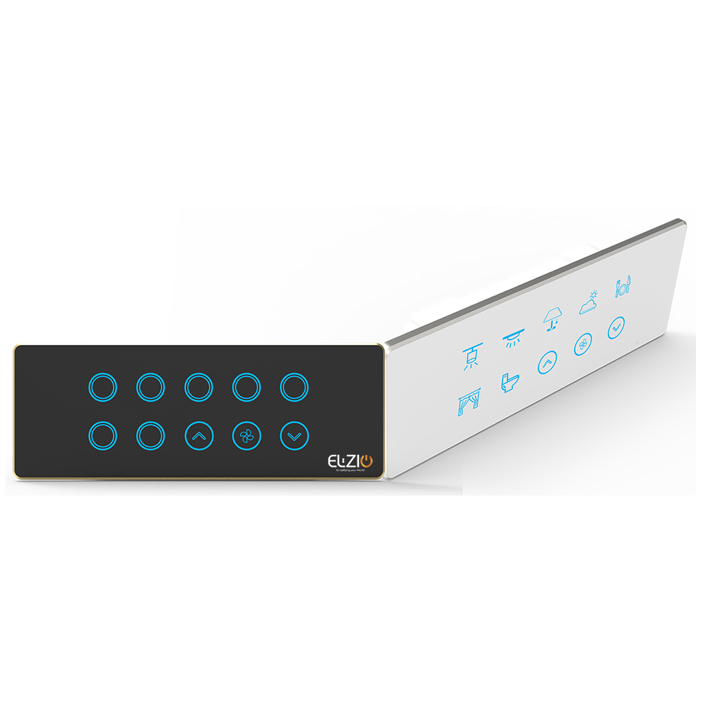 Luxeray ZigBee 10 ON/OFF or Scene Switch Glass Panel Touch 6M Size (10+0+0)
